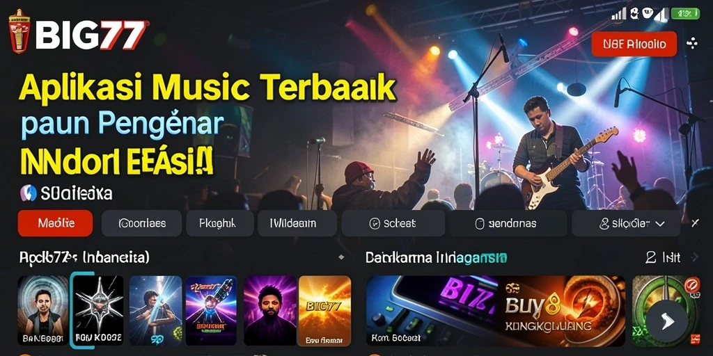Screenshot gameplay BIG77 menampilkan pengalaman musik yang seru dan interaktif.