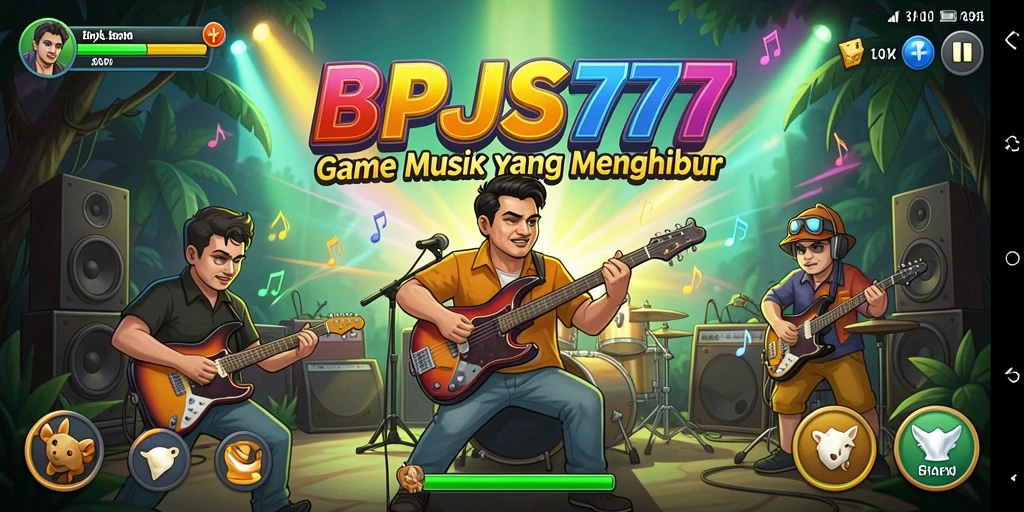 Screenshot gameplay BPJS777 menampilkan pengalaman musik yang seru.