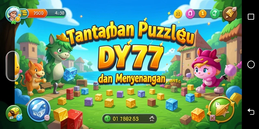 Tampilan menawan dari gameplay Puzzle DY777 yang menantang.