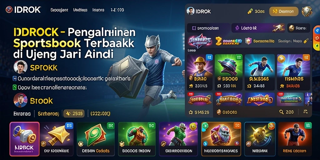Tampilan menarik dari gameplay taruhan Sportsbook IDROK.