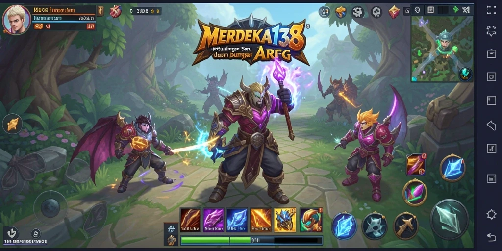 Gameplay mendebarkan dalam <strong>MERDEKA138</strong> dengan pertarungan hebat dan eksplorasi.