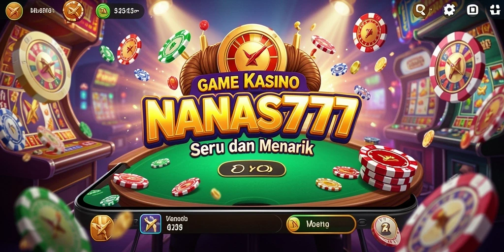 Tampilan gameplay seru dari NANAS777 yang menunjukkan berbagai permainan Kasino.