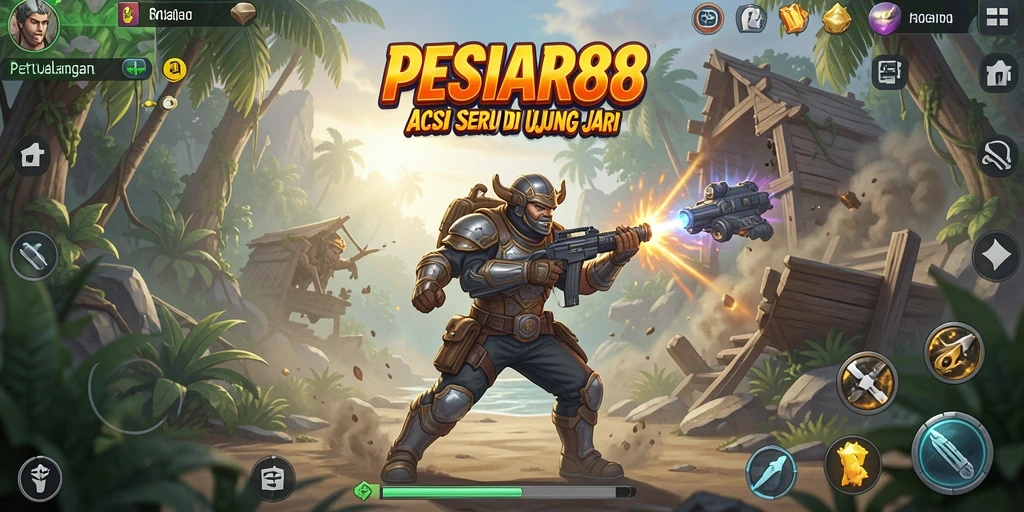Screenshot gameplay PESIAR88 yang penuh aksi dan tantangan.