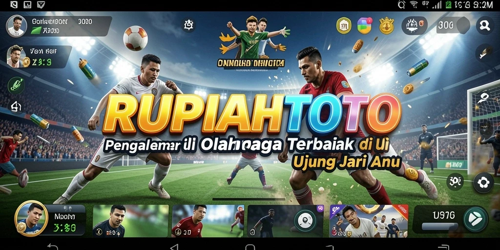 Screenshot utama RUPIAHTOTO menunjukkan aksi seru dalam permainan olahraga.