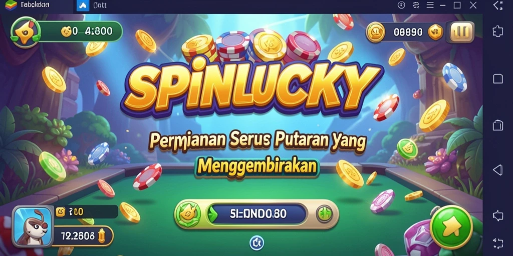 Tampilan seru gameplay <strong>SPINLUCKY</strong> dengan putaran yang menggembirakan.