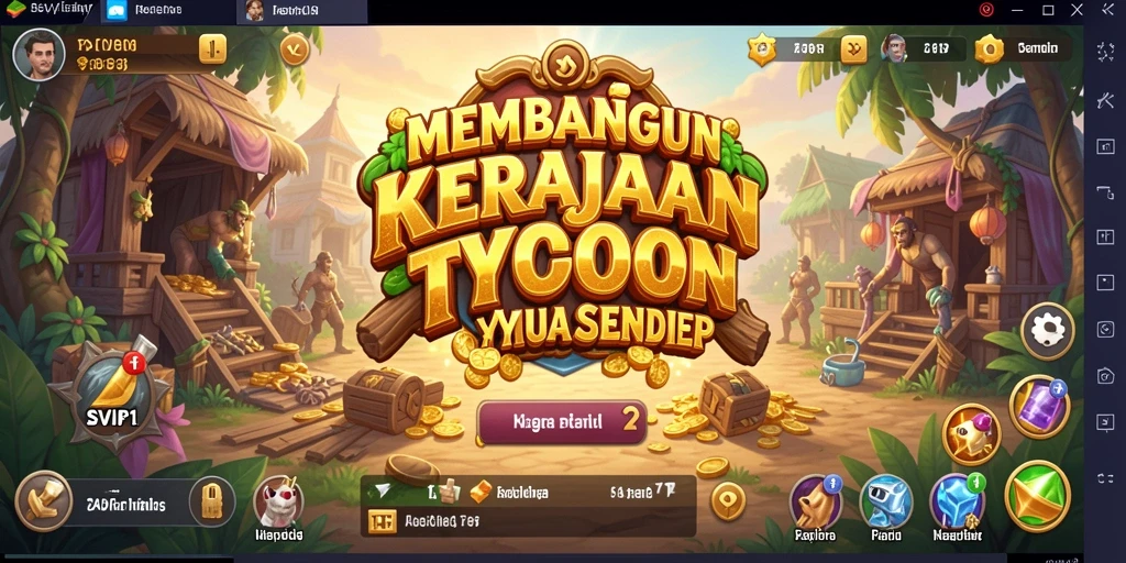 Tampilan gameplay SVIP1 yang menarik dan interaktif dalam membangun bisnis.